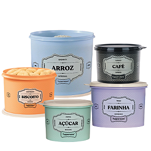 Tupperware Kit Tupper Caixas Essences 5 peças