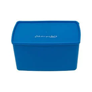 Tupperware Espacosa 3 Litros Azul Pode Abrir que é Doce