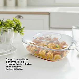 Tupperware Travessa Magica 2,5L Natural Policabornato