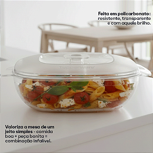Tupperware Travessa Magica 1,8L Natural Policarbonato