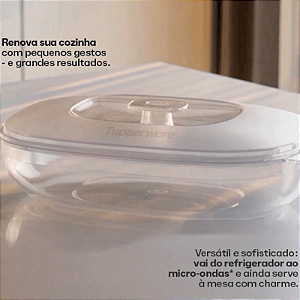Tupperware Travessa Magica 1L Natura Policarbonato
