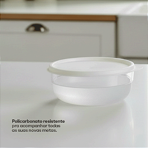 Tupperware Tigela Premier 500ml Natural Policarbonato