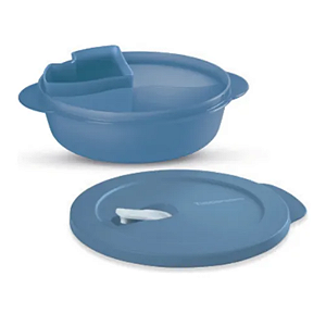 Tupperware Cristalwave Com Divisoria e Bandeja Removivel geraçao II 900ml