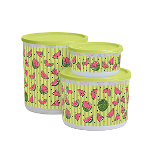 Tupperware Refri Line Melancia 3 Pecas