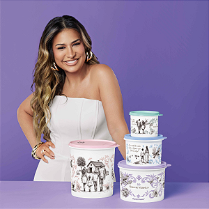 Tupperware Kit Tupper Caixa Simone Mendes Retorno Às Origens 4 peças