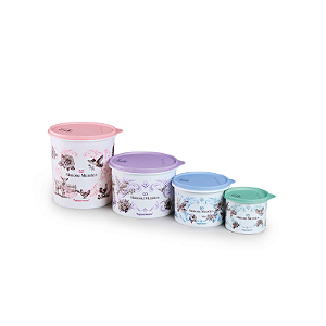 Tupperware Kit Tupper Caixa Simone Mendes Retorno Às Origens 4 peças