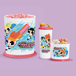 Tupperware Kit Meninas Super Poderosas 3 peças