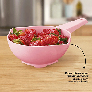 Tupperware Escorredor Indispensável 1,8L Rosa
