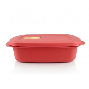 Tupperware Cristalwave Retangular Geração II Laranja 1L