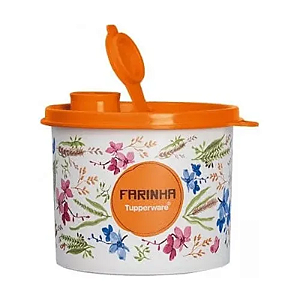 Tupperware Redondinha Farinha Com Bico Dosador 500ml Floral
