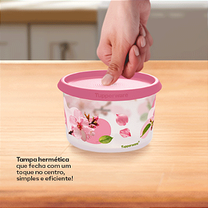 Tupperware Mini Instantânea Slim 575ml Flor de Cerejeira