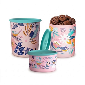 Tupperware Kit Instantâneas Magica Vila das Flores 3 Pecas