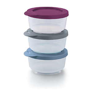 Tupperware Kit Tigela Ilúmina 200ml 3 Pecas
