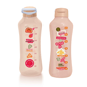 Tupperware Garrafa Aquavibe Meu Ritimo 2L Rosa Sem Canudo