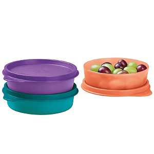 Tupperware Refri Line Redondo 3 Pecas 200ml Cada