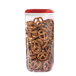Tupperware Modular Clear Em Policarbonato 1.8 Litros Tampa Vermelha