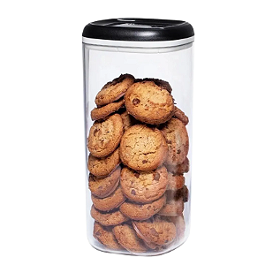 Tupperware Modular Clear Em Policarbonato 1.8 Litros Tampa Preta