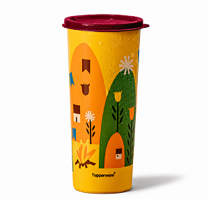 Tupperware Copo Com Tampa Festa Junina 470ml