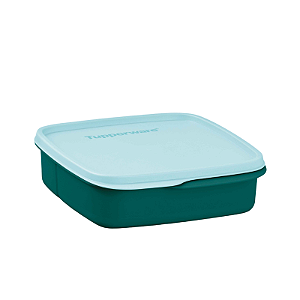 Tupperware Basic Line 550ml Com Divisórias Verde Misterio