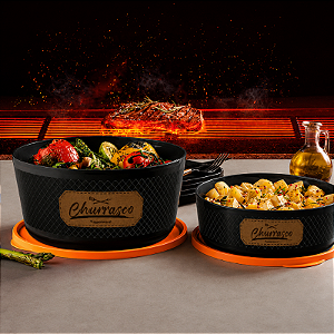Tupperware Kit Hora do Churrasco 4 Peças + Brinde - Loja