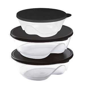 Tupperware Kit Tigelas Design 3 Peças