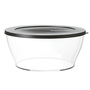 Tupperware Tigela Clear Policarbonato Black
