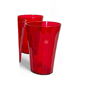 Tupperware Copo 475ml Policarbonato Vermelho
