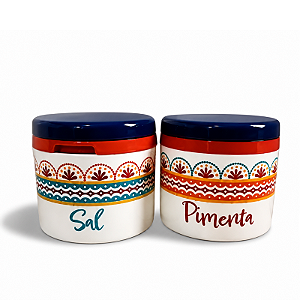 Tupperware Kit Potinho de Mesa Sal e Pimenta Harmonia