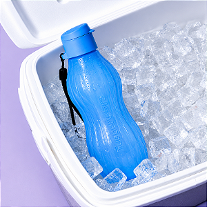 Tupperware Eco Garrafa Freezer 470ml Azul Cobalto