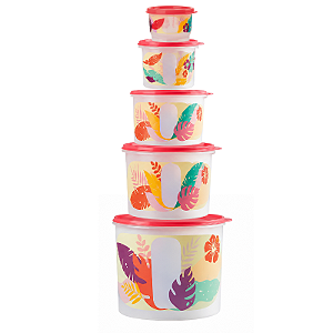 Tupperware Kit Caixa Tropical 5 Pecas