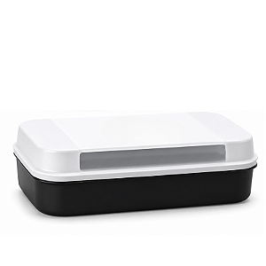 Tupperware Visual Box Grande Preto 2,3 Litros