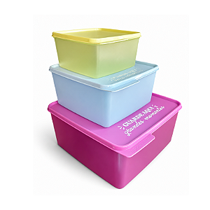 Tupperware Kit Basic Line 3 Pecas