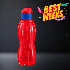 Tupperware Eco Garrafa 1 Litro Vermelho Fluo