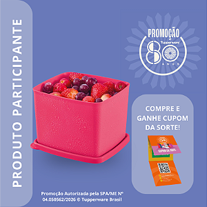 Tupperware Jeitoso Rosa Flamingo 800ml