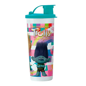 Tupperware Copo Com Bico Trolls 470 ml
