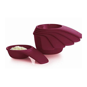 Tupperware Kit Xicaras Medidoras Marsala