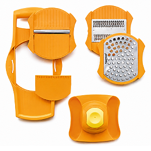 Tupperware Fatiador Com Protetor De Dedo Laranja