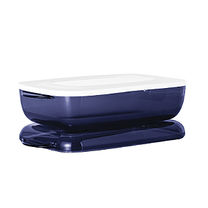 Tupperware Microplus Retangular 1,7 Litros Policarbonato Mar Profundo
