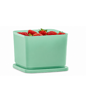 Tupperware Refri Line Quadrado 1 Litro Verde