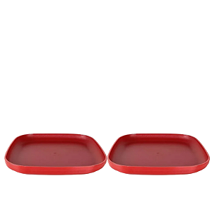 Tupperware Prato Post-me Vermelho Policarbonato 2 Pecas