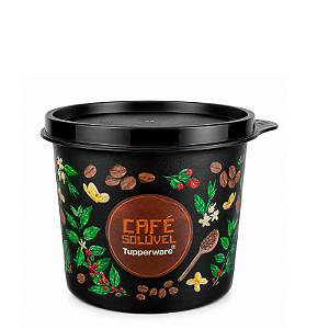 Tupperware Redondinha 500ml Café Solúvel Floral
