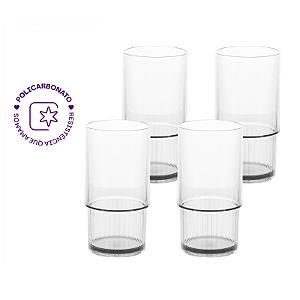Tupperware® Kit Copo Premier 410ml 4 Peças