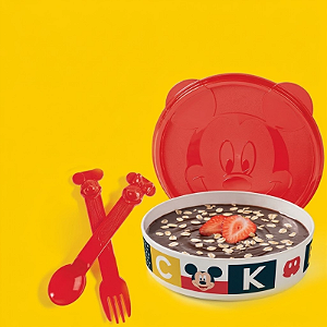 Tupperware Kit Pratinho + Talher Mickey 500ml