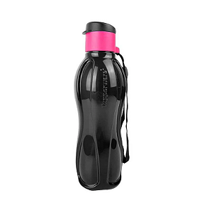 Tupperware Eco Garrafa 500ml Black e Rosa