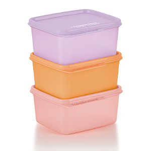 Tupperware Kit Basic Line Guarde Aqui 500ml 3 Peças