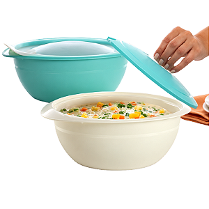 Tupperware Tigela Thermo 3,1 Litros Verde Mint e Branco