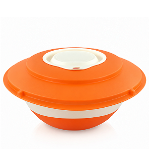 Tupperware Tigela Batedeira Plus 1,5 Litros Laranja e Bege