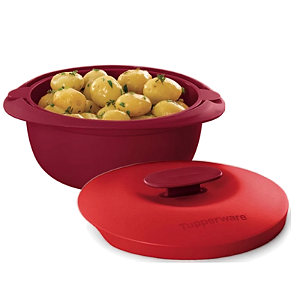 Tupperware Travessa Multifuncional Mágica 1,6 Litros Vermelha