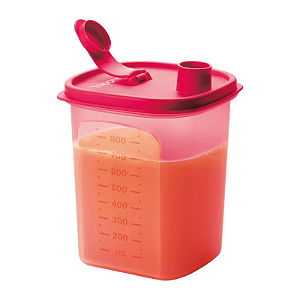 Tupperware Jarra Slim 1 Litro Vermelha