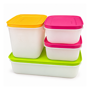 Tupperware Kit Freezer Line 4 Pecas